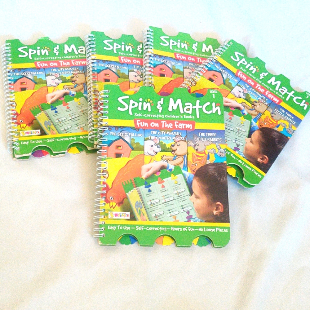 CHILDRENS BOOK SPIN AND MATCH